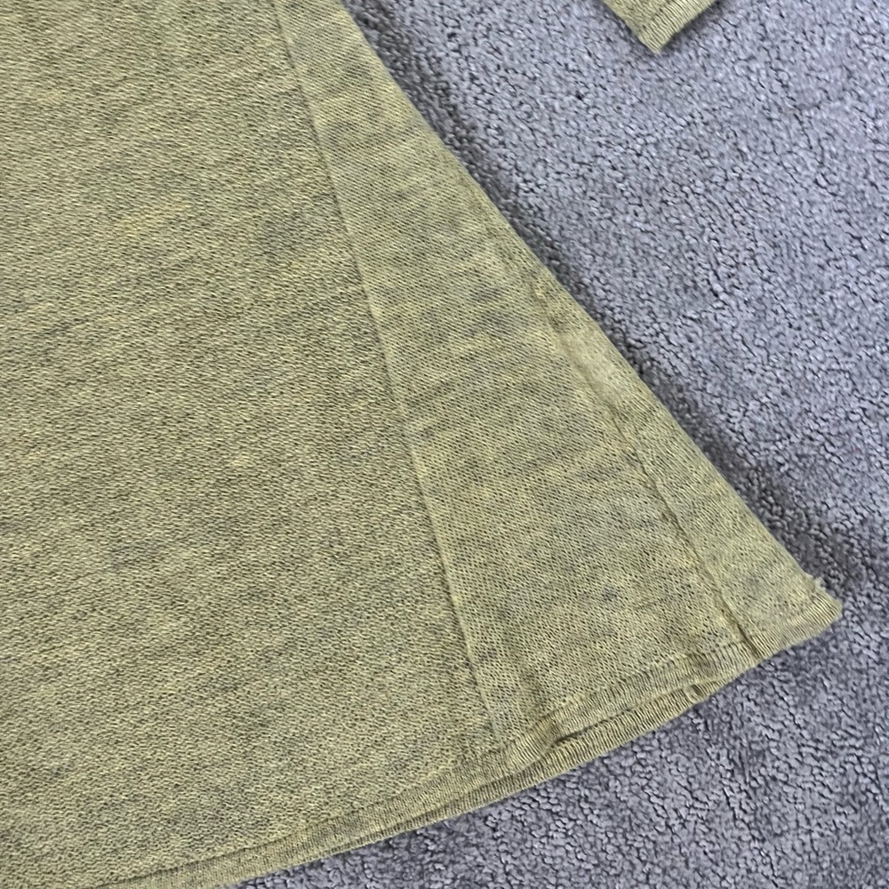 Eileen Fisher Green Sheer Fishnet Wool Open Front Cardigan - Picture 2 of 4